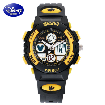 Gambar Disney Mickey Tahan Air Anak Laki laki Anak anak Elektronik Jam Tangan Jam Tangan Anak