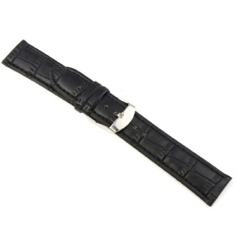 DJ Leather Strap Wrist Watch Band 22Mm (Black) - intl  