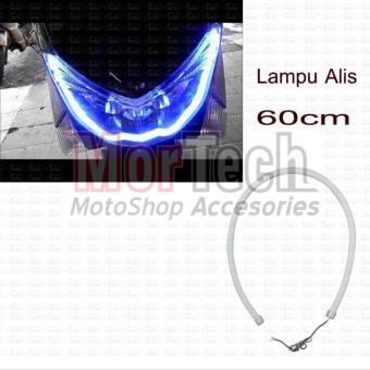 Gambar DRL Lampu LED Alis Flexible Fleksibel 60 cm Mio Soul GT 125 ccPutih