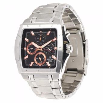 Gambar EDIFICE EF 329D 1A5VUDF   Multi Dial   Square Shape   Jam Tangan Pria   Bahan Tali Stainless Steel   Silver