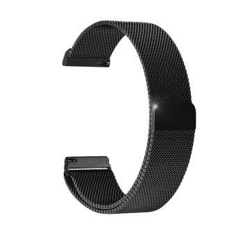 ERA Milanese Stainless Steel Magnetic Loop Watch Band For Fitbit Blaze Watch black - Intl  