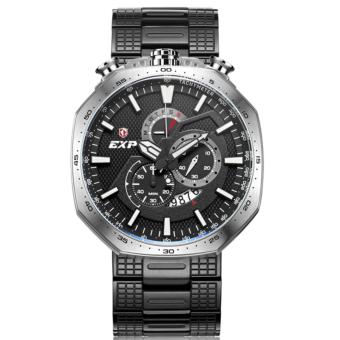 Gambar Expedition Jam Tangan Pria Expedition EXP6745MC Chronograph Silver Black Stainless Steel