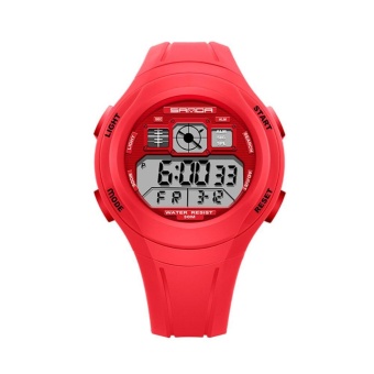 Gambar Fashion Personality Luminous Child Student Quartz Watch Waterproof(Red)   intl