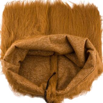 Gambar fuskm Pet Dog Lion Wigs Mane Hair For Fancy Party Christmas DressUp, Yellow