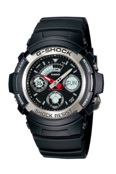 G-Shock - Jam Tangan Pria - Hitam - Strap Rubber - AW590-1A  