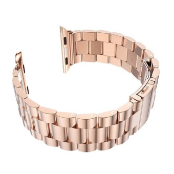 GAKTAI For Space Black Apple Watch Stainless Steel Link Bracelet Strap Band 38mm (Rose Gold) popular - intl  