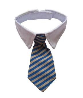 Gambar gaoshang Formal Pet Dog Bow Tie and Collar (Black White,26 30cm)
