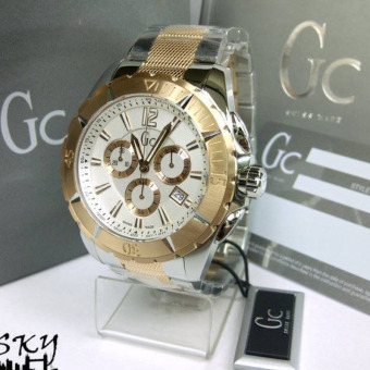 Gc Guess Collection Original Swiss Made X53002G1S (Silver + Rosegold)  