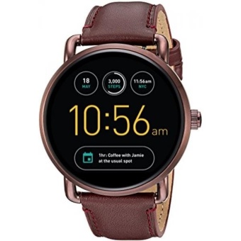 GPL/ Fossil Q Wander Gen 2 Touchscreen Wine Leather Smartwatch/ship from USA - intl  