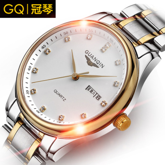 Gambar Guanqin asli untuk pria dan wanita ayat yang sama untuk jam jam tangan Couple