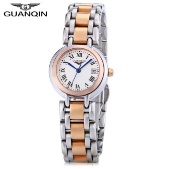 GUANQIN CQ15005 Women Quartz Watch Date Display 10ATM Stainless Steel Band Wristwatch - intl  