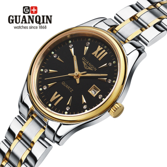 Gambar Guanqin Fashion Wanita Menonton Menonton Stainless Steel Jam Tangan