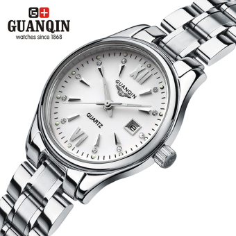 Gambar Guanqin Fashion Wanita Menonton Menonton Stainless Steel Jam Tangan