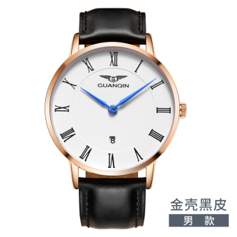 Gambar Guanqin Jianyue Waterproof baru jam tangan pasangan ultra tipis Watch
