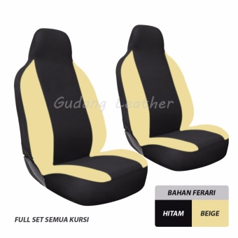 Gambar Gudang Leather Sarung Jok Mobil Toyota Calya (Hitam Beige)