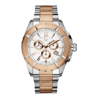 GUESS COLLECTION Gc SPORT CLASS XXL X53002G1S - Chronograph - Jam Tangan Pria - Stainless - Silver - Rose Gold  