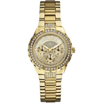 Gambar Guess   Jam Tangan Wanita   Gold Ring Diamond   Stainless Steel   W0111L2