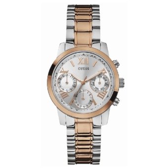 Gambar Guess W0448L4 Chronograph   Jam Tangan Wanita   Silver Rosegold   Stainless Steel