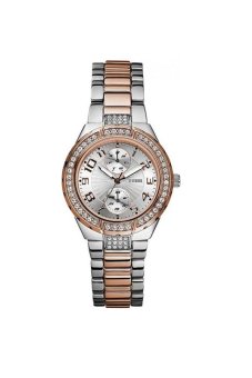 Gambar Guess W15065L2   Jam Tangan Wanita   Silver Rosegold   Stainless Steel