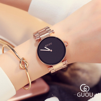Jual GUOU Jianyue baja sabuk fashion jam Shishang jam tangan wanita
Online Terbaik