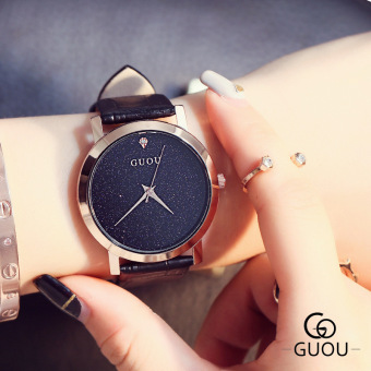 Gambar GUOU Jianyue langit berbintang Shi Ying hadiah jam jam tangan kulit