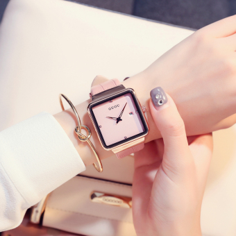 Gambar Guou Korea Fashion Style temperamen kalender tahan air Shi Ying menonton jam tangan wanita