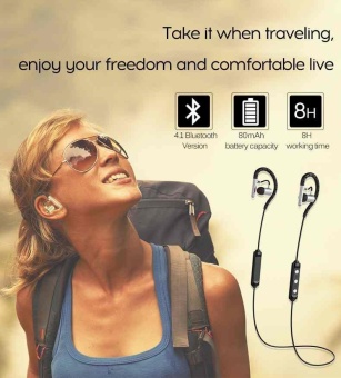 Gambar Hands free Bluetooth waterproof Wireless Stereo Headset Earbuds Sport Earphone   intl