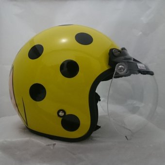 Gambar Helm Bogo (Retro) Kokeshi Japan Yellow Cam