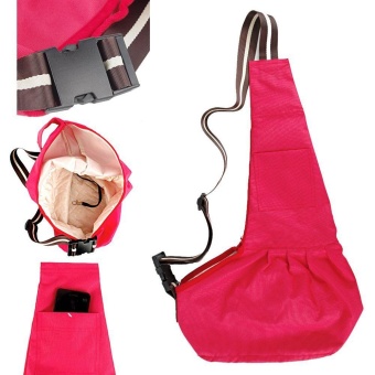 Gambar hogakeji Oxford Cloth Cat Puppy Pet Dog Sling Carrier Bag TravelHandbag (Red,M)   intl