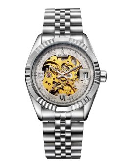 Hollow automatic mechanical watches through the end of men's fashion men's new waterproof - intl  