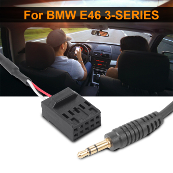 Car Audio AUX 3.5mm Input Interface Adapter Music Cable for BMW E46 iphone MA811 -