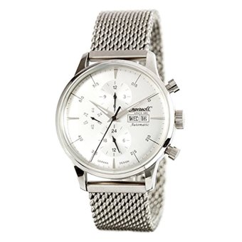 Ingersoll Men's IN2819WHMB Columbia No. 1 Analog Display Automatic Self Wind Silver Watch (Intl)  