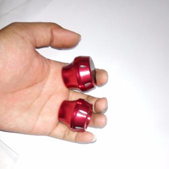 ... Jalu As Roda depan CNC Model Bulat Universal Size Kecil - Merah - 3