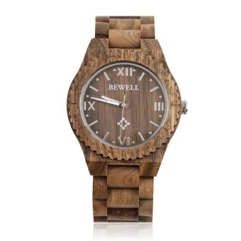 Gambar Jam tangan pria bahan kayu merek BEWELL W065A