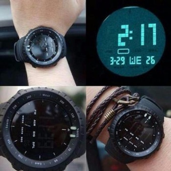 Jam Tangan Sport Digital Pria - Hitam