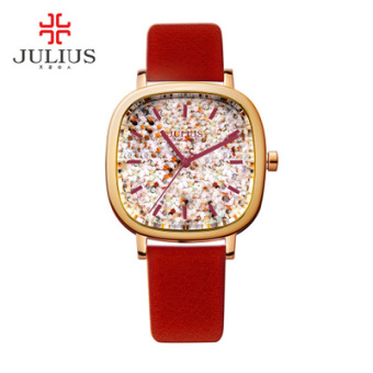 Julius ja-889 Korea Fashion Style persegi sabuk mahasiswa Shi Ying jam tangan jam tangan wanita  