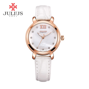 Jual Julius ja 945 Jianyue berlian asli Shell permukaan sabuk bentuk
perempuan jam tangan Online Murah