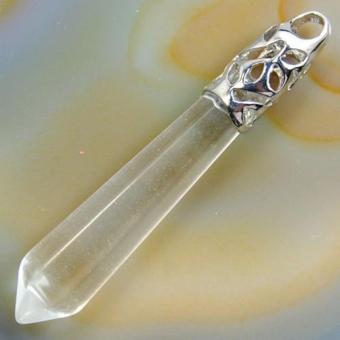 Robagin Batu Clear cristal kalung Pria wanita