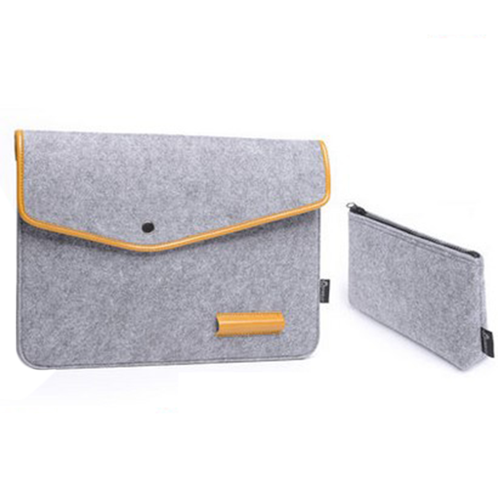 Kamera dan Aksesoris Laptop Bahan Wol Merek Allwin For Macbook Air Pro Retina 27.94 Cm 33.02 Cm 38.1 Cm Heather Abu-abu 13