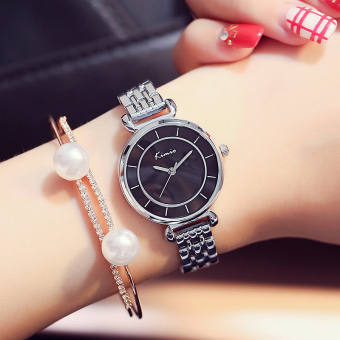 Gambar Kimio Jianyue suasana wanita busana baja pergelangan tangan jam jam tangan gelang