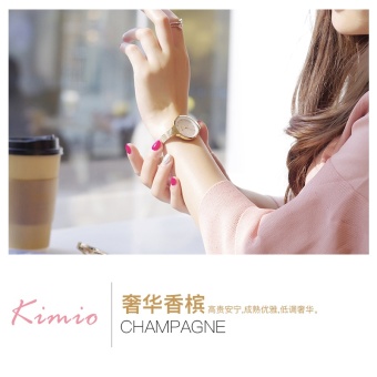 Gambar Kimio Korea Fashion Style wanita Waterproof gadis bentuk perempuan Shi Ying Watch