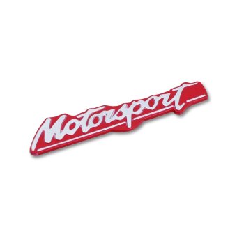 Gambar Klikoto Emblem Mobil Variasi Tulisan Motorsport   Merah