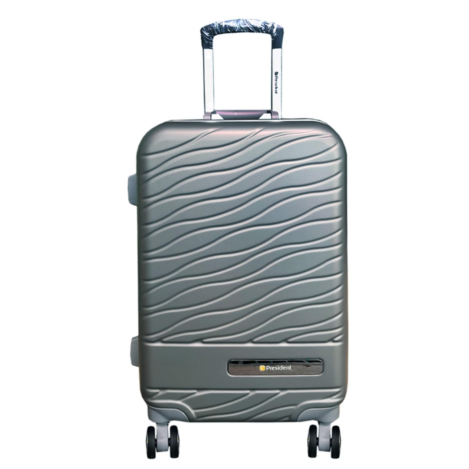 Koper President Hardcase Luggage 20 Inch 5292A-20 Travel Anti Theft Original - Dark Stone