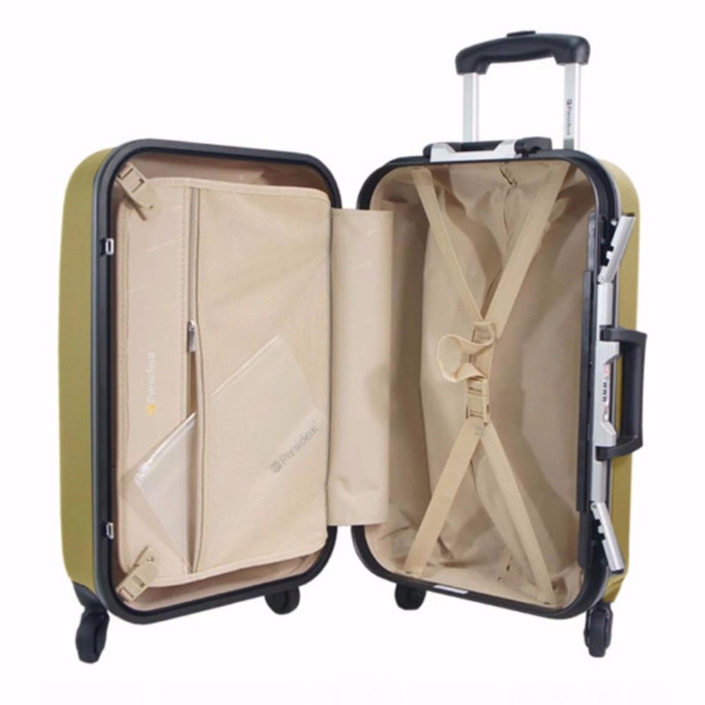 Koper President Hardcase Luggage 24 Inch TSA5259-24 Travel Anti Theft Original - Gold