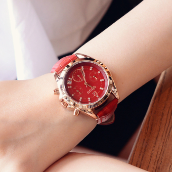 Gambar Korea Fashion Style Jurchen sabuk pergelangan tangan jam Shi Ying jam