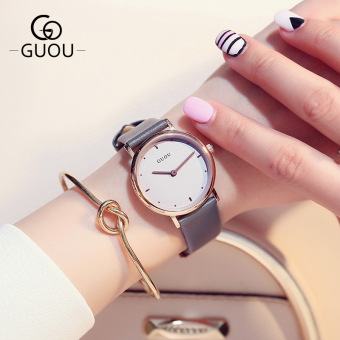 Gambar Korea Fashion Style sabuk atmosfer jam cewek asli Watch