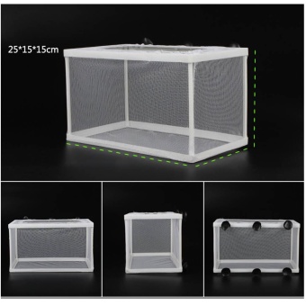 Gambar L Size Aquarium Net Breeding Box for Fish Safe Hatchery BreedingIsolation Net   intl