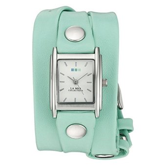 La Mer Collections LA MER SPECIAL EDITION 001 Silver-Tone Bracelet Watch with Wraparound Strap (Intl)  