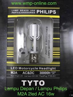 Gambar Lampu depan   lampu philips M2A TYTO 2led AC 16w