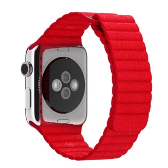 Leather Loop Band for Apple Watch 38mm - Red  